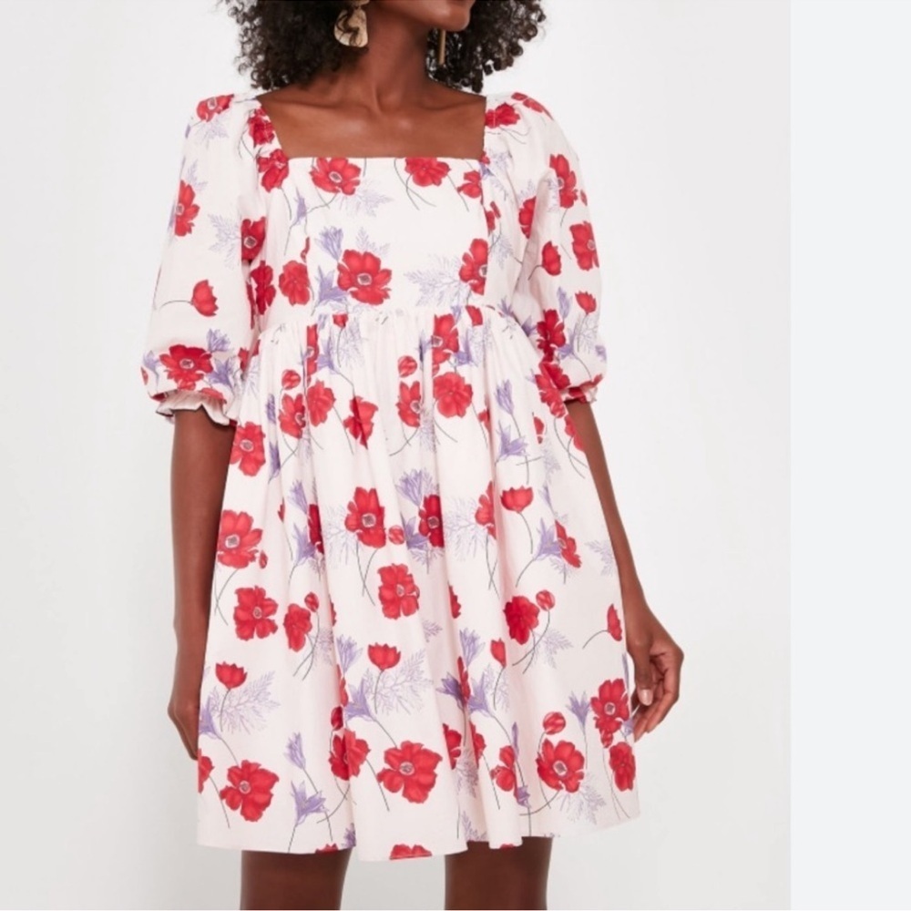 NWT Hyacinth House By Tuckernuck Square Neck Veronica Floral Cotton Dress large - Picture 10 of 10